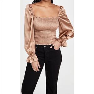 Reformation Chamomile Top (in Buff) Size M